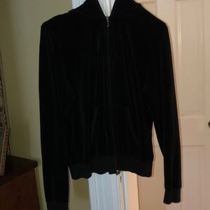 Authentic Juicy Couture velvet track hoodie!